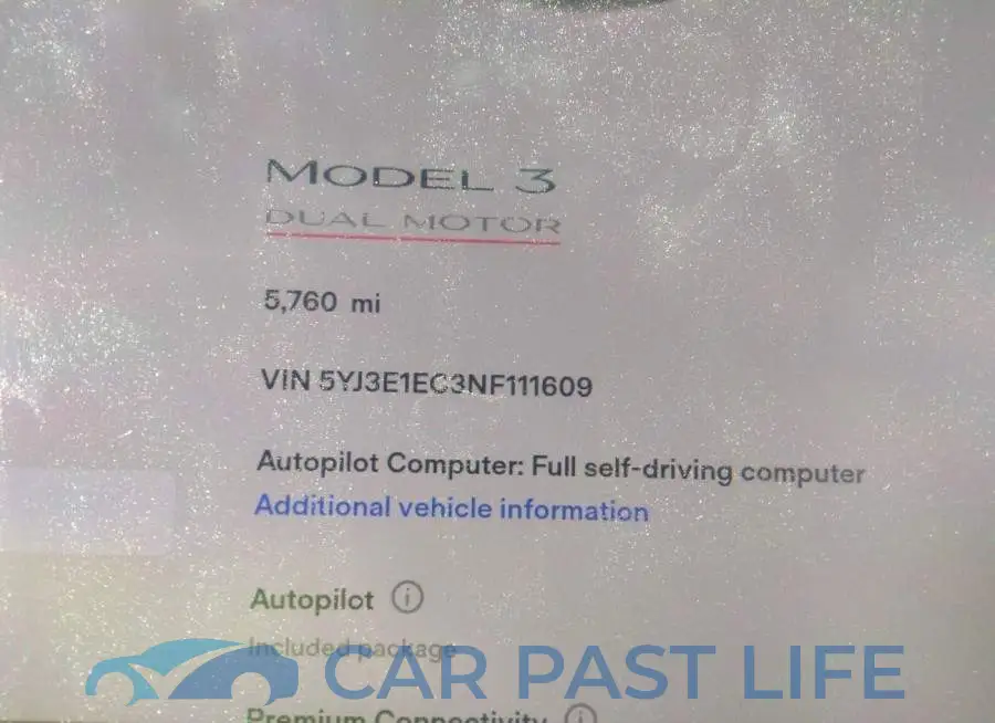 5YJ3E1EC3NF111609# 7