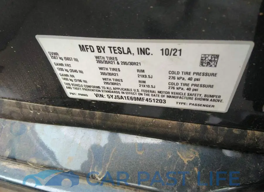 5YJSA1E69MF451203# 9