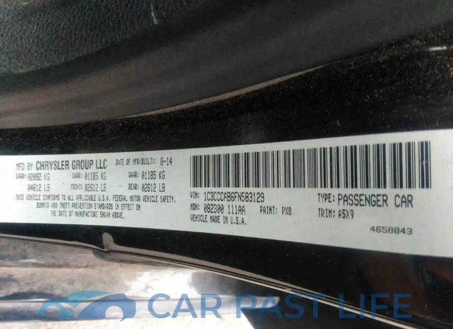1C3CCCAB6FN583129# 9