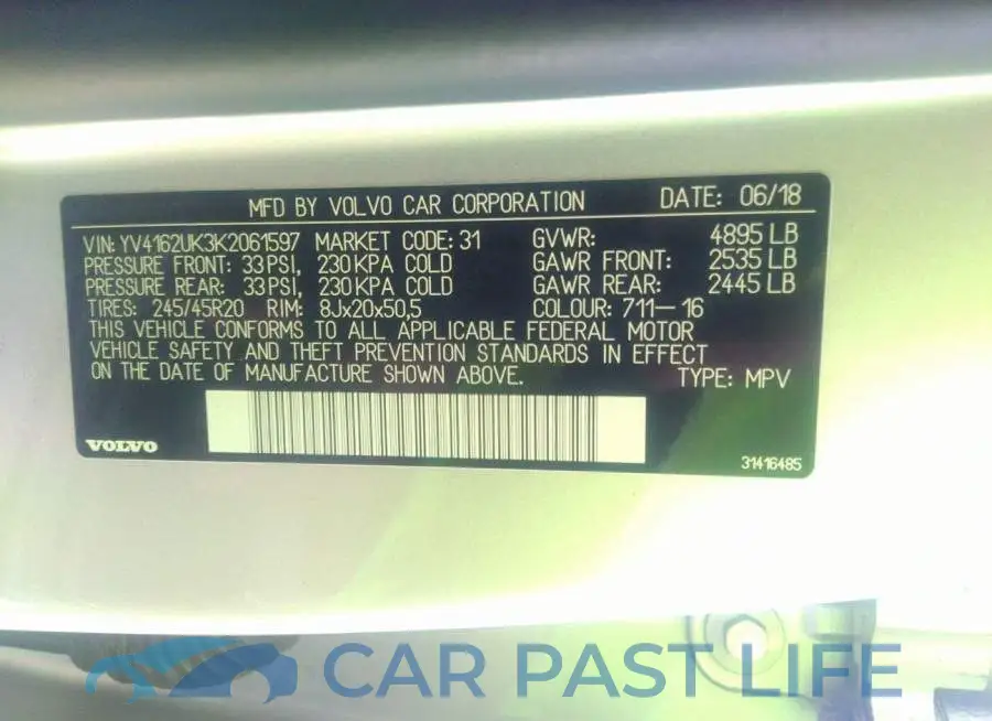YV4162UK3K2061597# 9