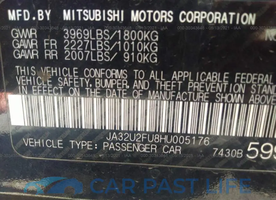 JA32U2FU8HU005176# 9