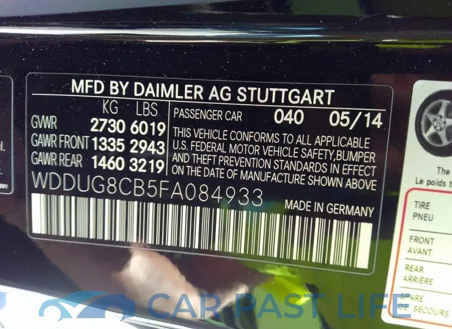 WDDUG8CB5FA084933# 9