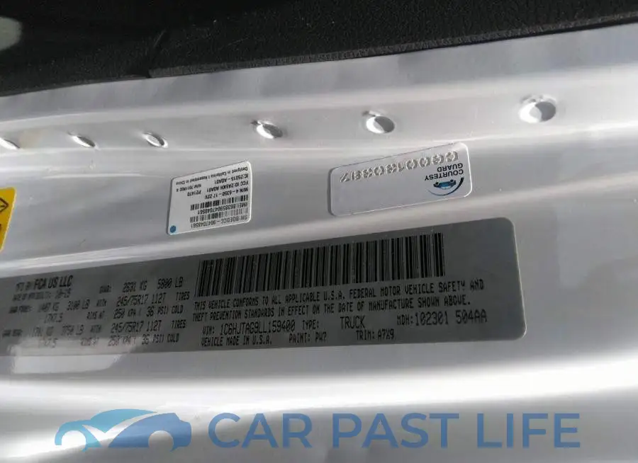 1C6HJTAG9LL159400# 9