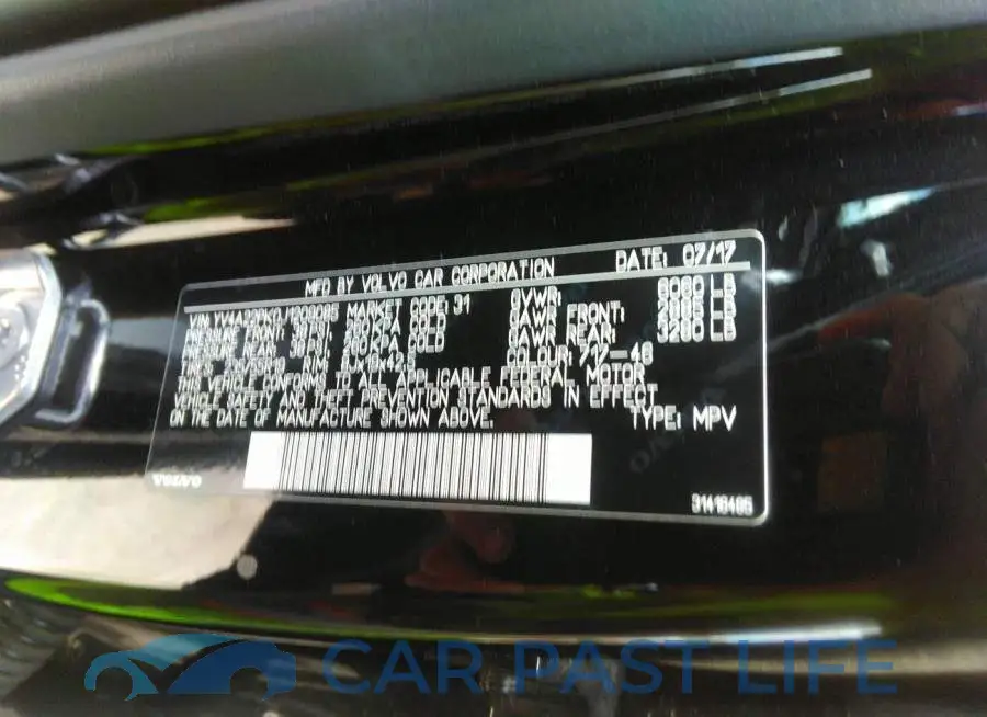 YV4A22PK0J1209085# 9