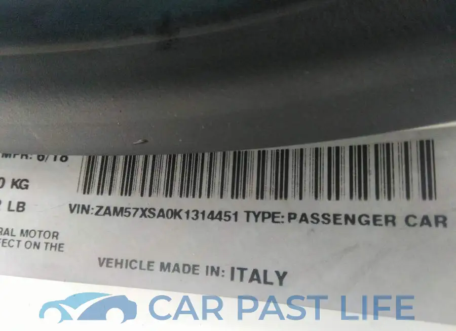 ZAM57XSA0K1314451# 9