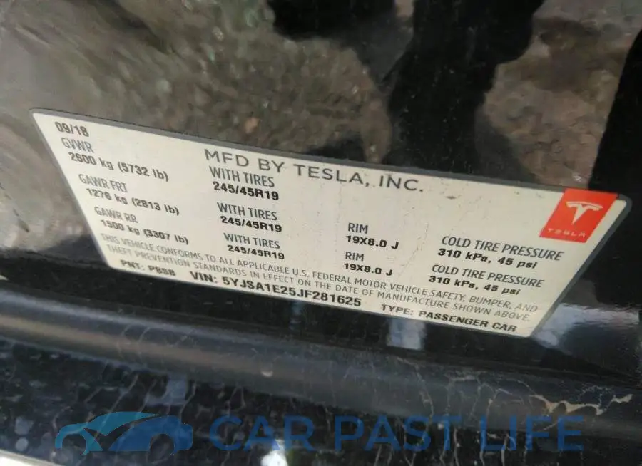 5YJSA1E25JF281625# 9