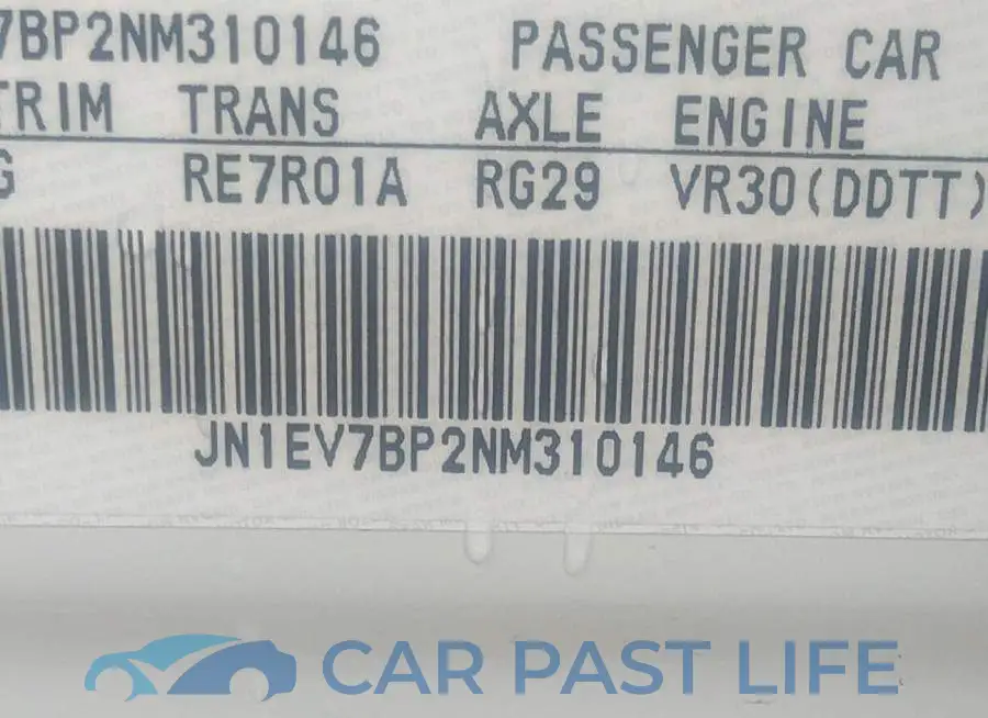 JN1EV7BP2NM310146# 9