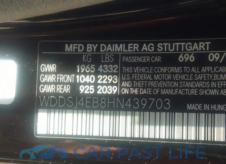 WDDSJ4EB8HN439703# 9