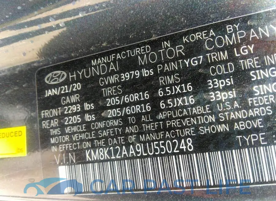 KM8K12AA9LU550248# 9