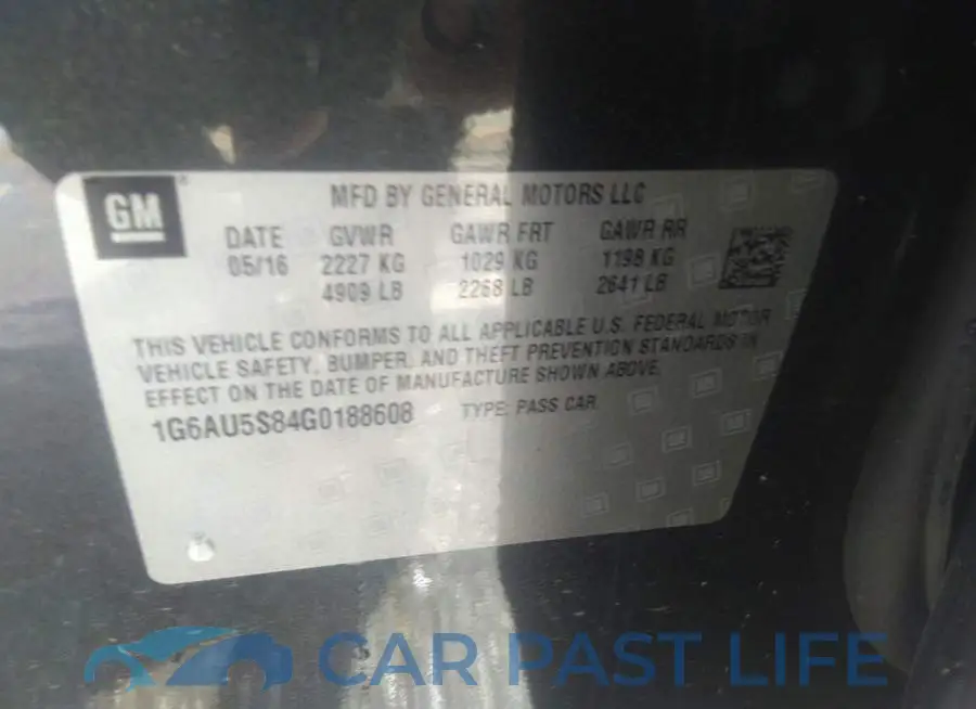 1G6AU5S84G0188608# 9
