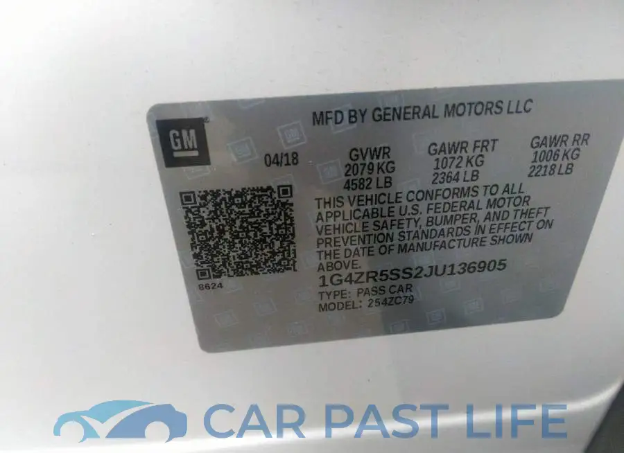 1G4ZR5SS2JU136905# 9
