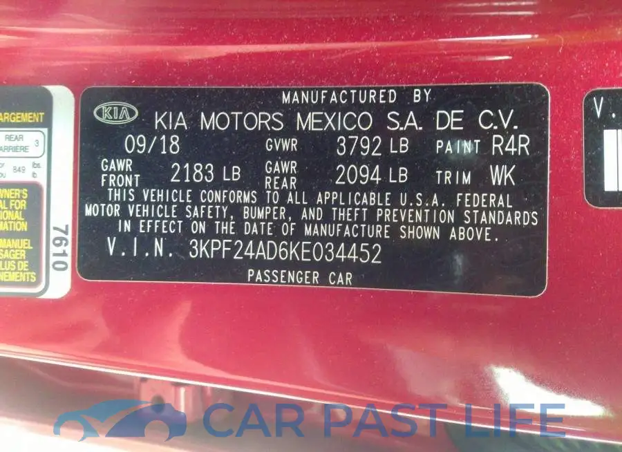 3KPF24AD6KE034452# 9