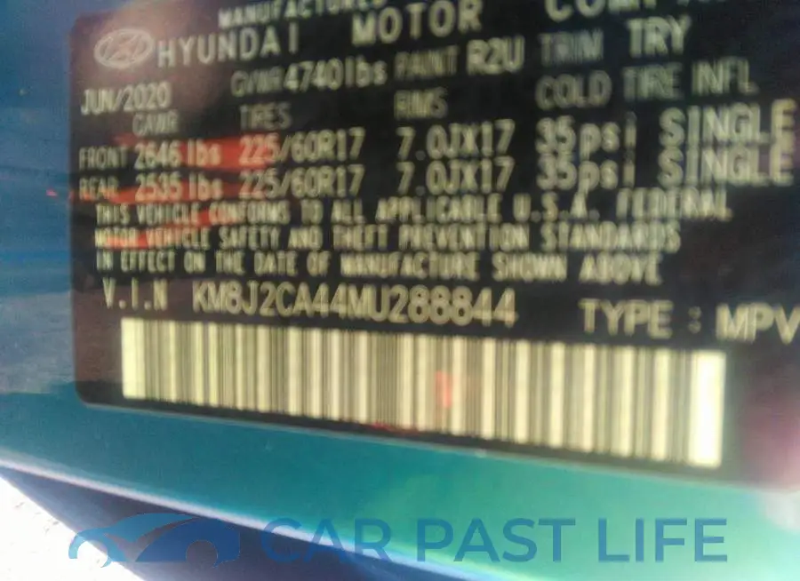 KM8J2CA44MU288844# 9