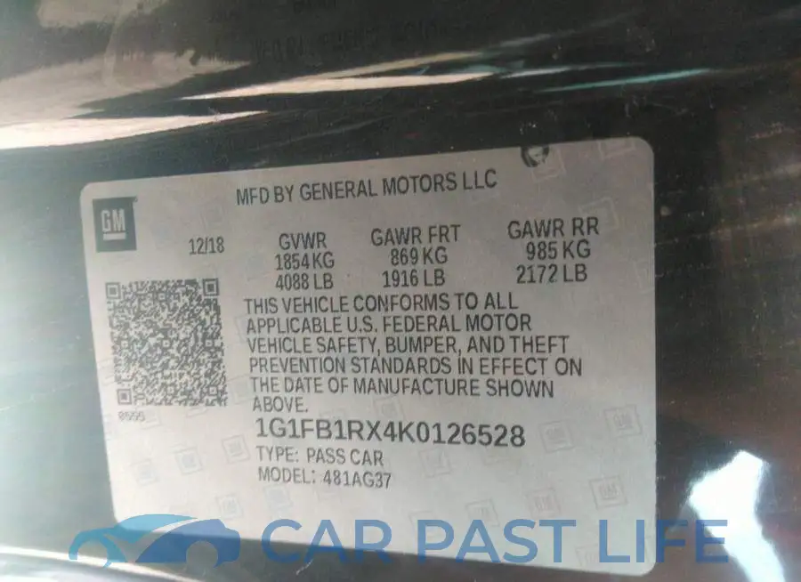 1G1FB1RX4K0126528# 9