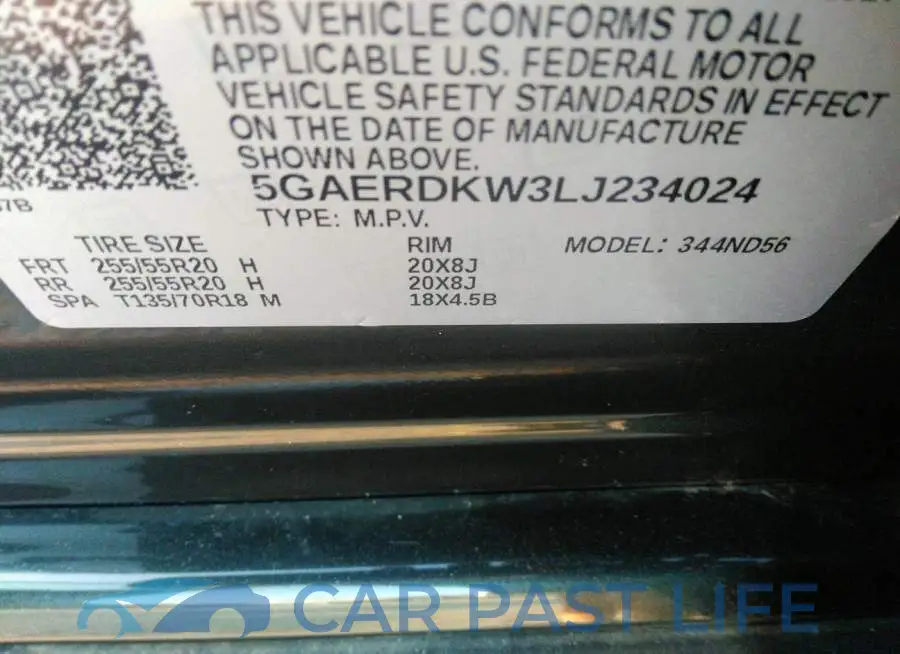 5GAERDKW3LJ234024# 9