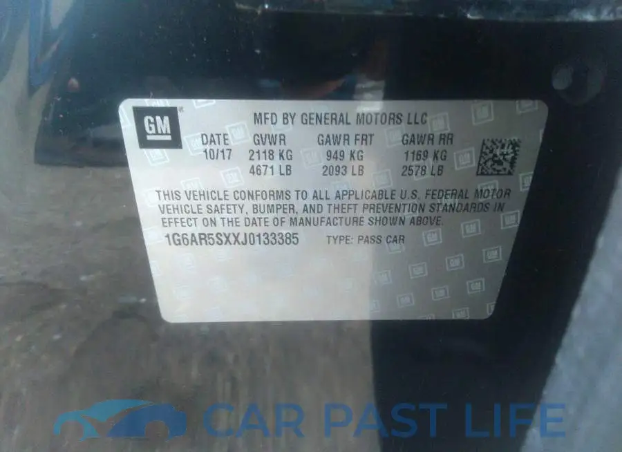 1G6AR5SXXJ0133385# 9