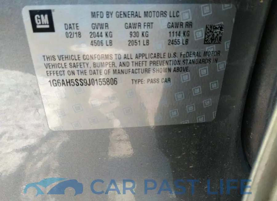 1G6AH5SS9J0155806# 9