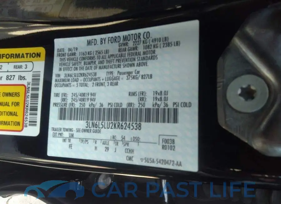 3LN6L5LU2KR624538# 9