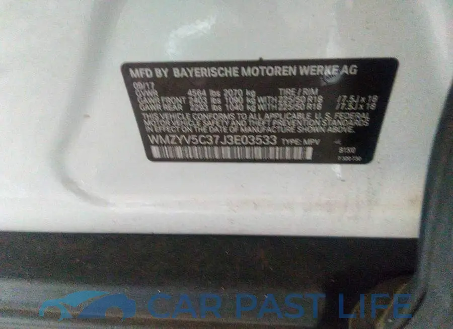 WMZYV5C37J3E03533# 9