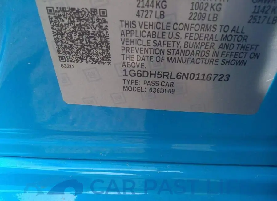 1G6DH5RL6N0116723# 9