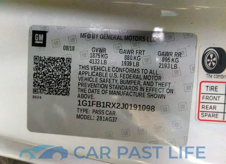 1G1FB1RX2J0191098# 9
