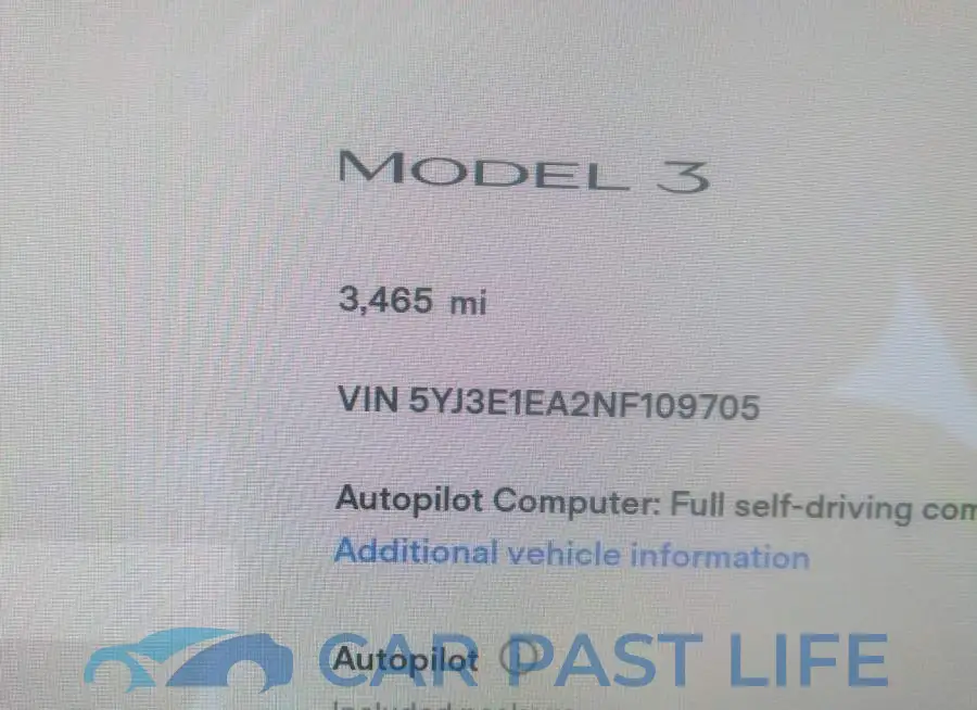 5YJ3E1EA2NF109705# 7
