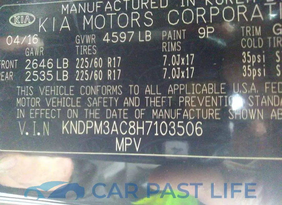 KNDPM3AC8H7103506# 9