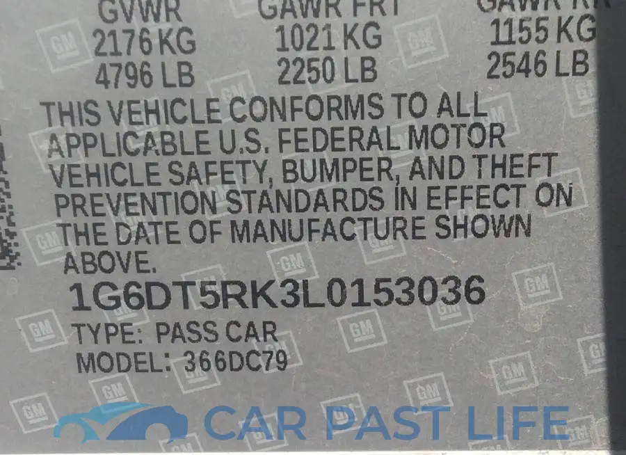 1G6DT5RK3L0153036# 9
