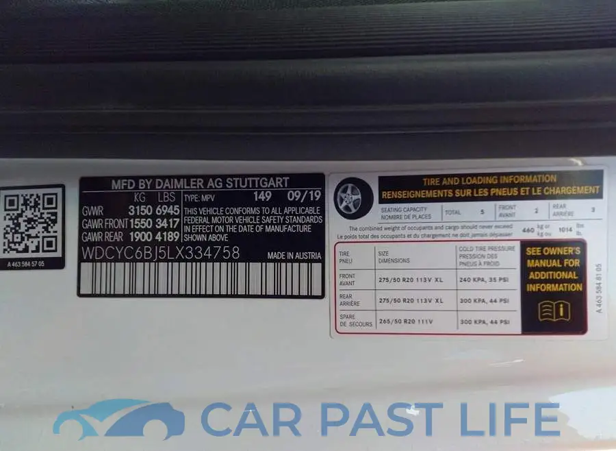 WDCYC6BJ5LX334758# 9