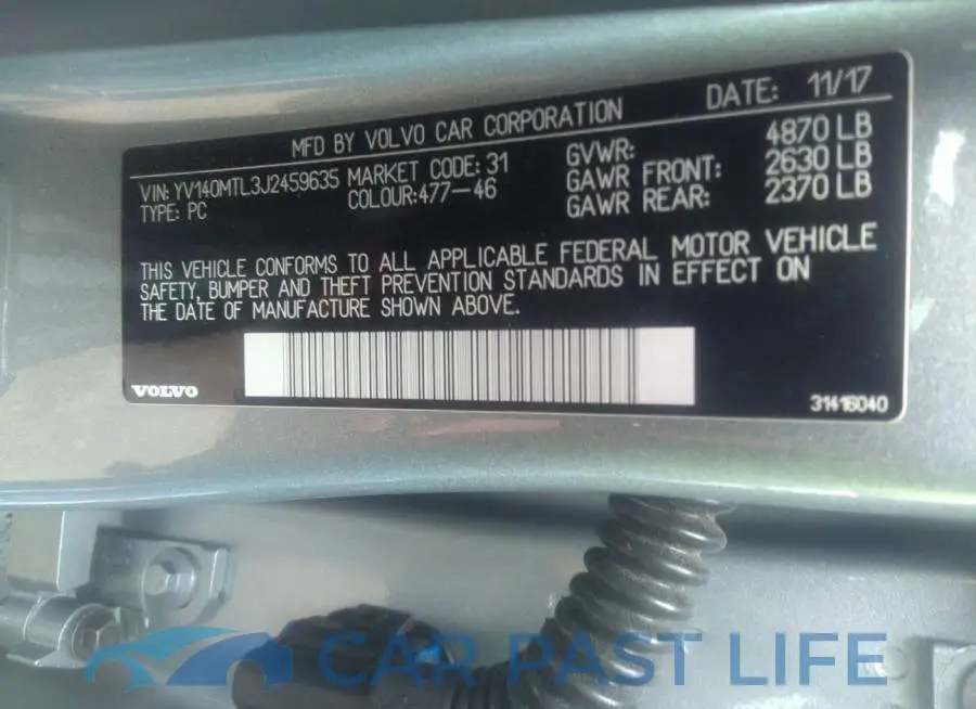YV140MTL3J2459635# 9