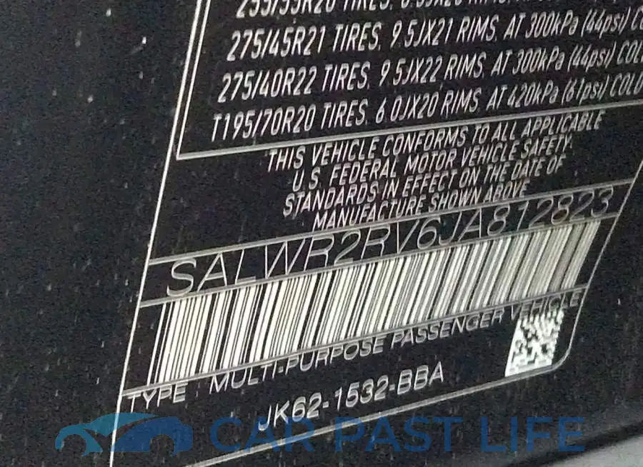 SALWR2RV6JA812823# 9