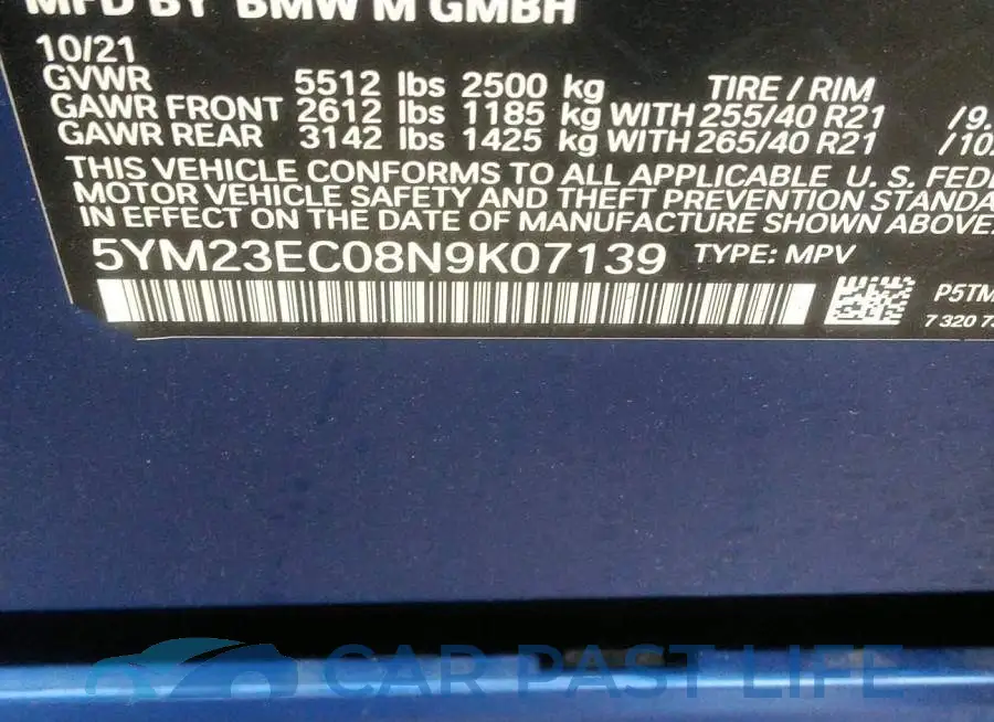 5YM23EC08N9K07139# 9