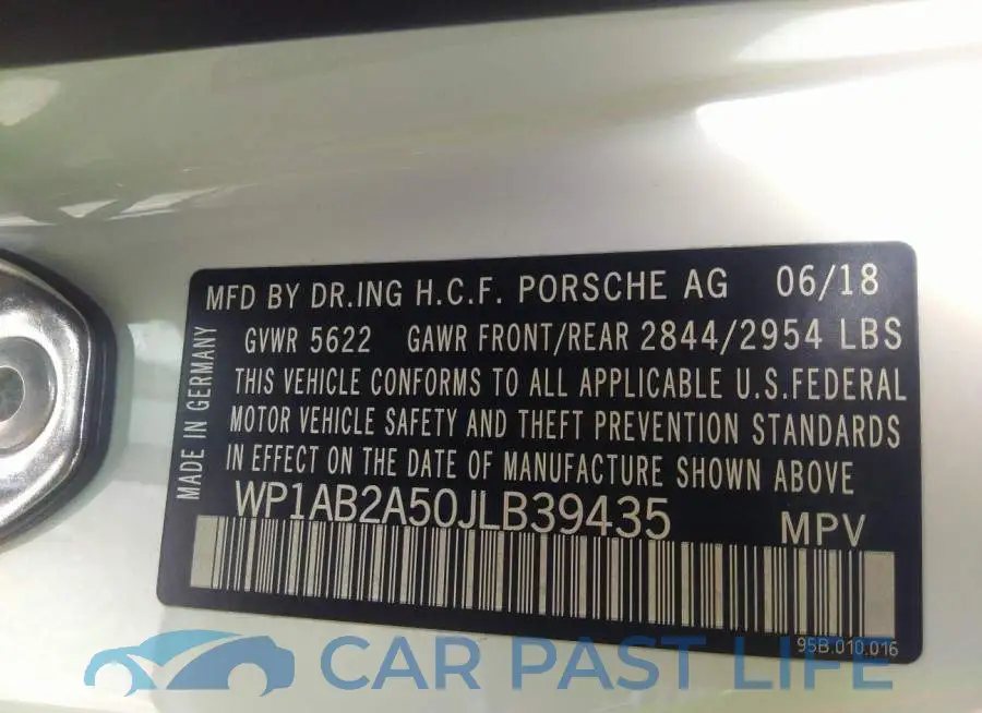 WP1AB2A50JLB39435# 9