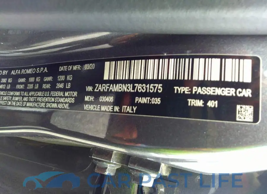 ZARFAMBN3L7631575# 9