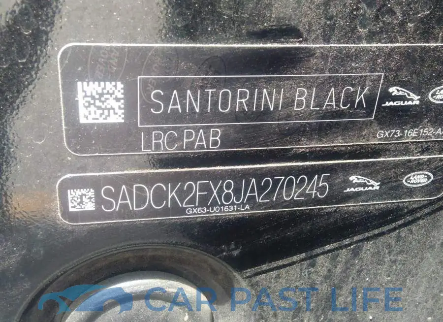 SADCK2FX8JA270245# 9