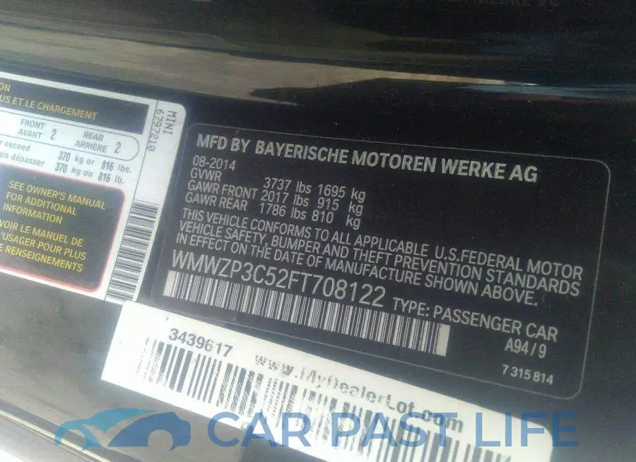 WMWZP3C52FT708122# 9