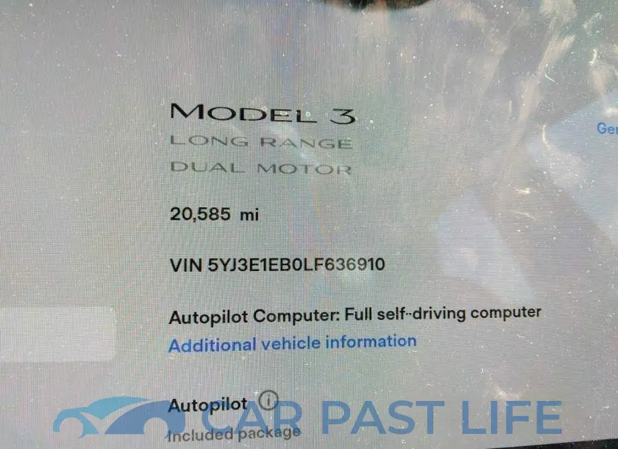 5YJ3E1EB0LF636910# 9