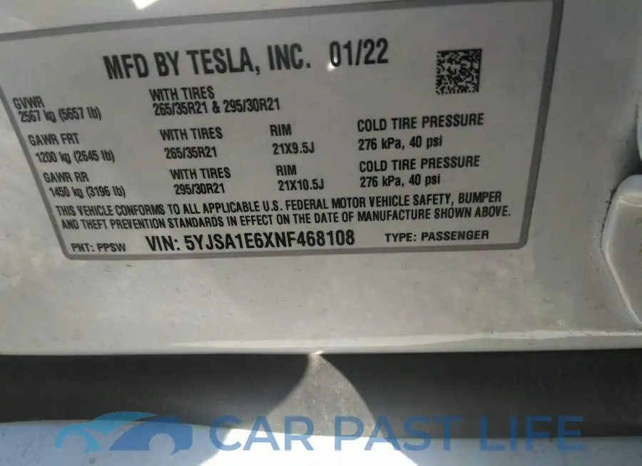 5YJSA1E6XNF468108# 8