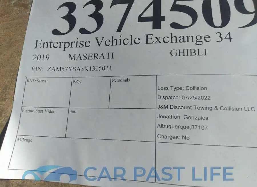 ZAM57YSA5K1315021# 9