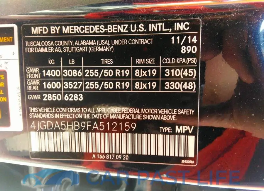 4JGDA5HB9FA512159# 9