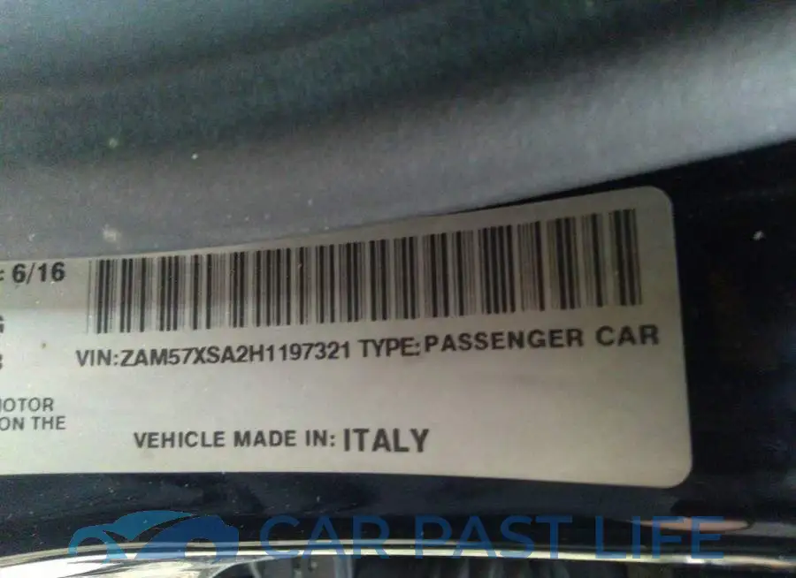ZAM57XSA2H1197321# 9