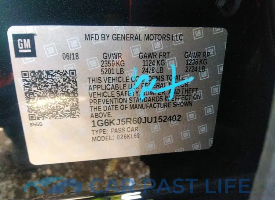 1G6KJ5R60JU152402# 9