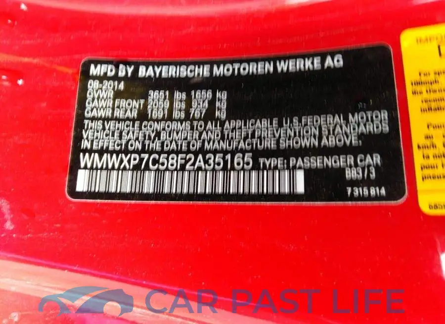 WMWXP7C58F2A35165# 9