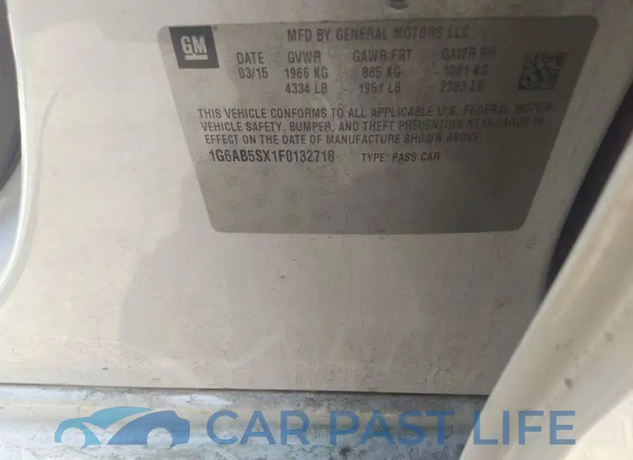 1G6AB5SX1F0132718# 9