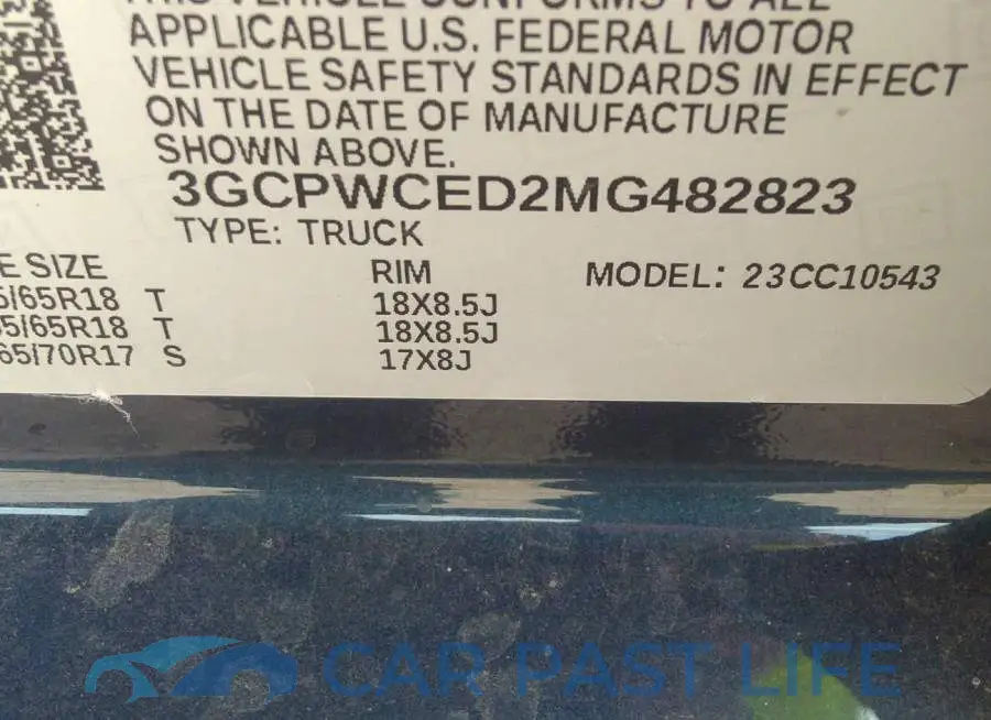 3GCPWCED2MG482823# 9