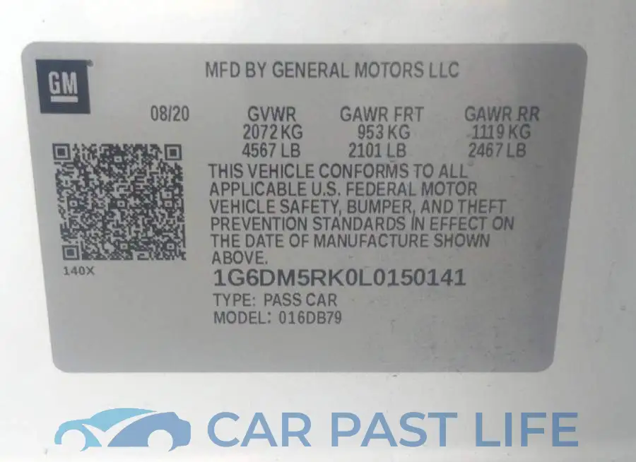 1G6DM5RK0L0150141# 9