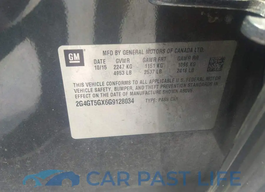 2G4GT5GX6G9128034# 9
