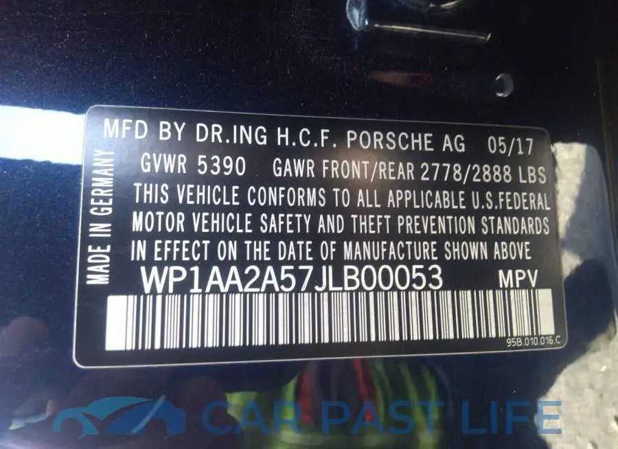 WP1AA2A57JLB00053# 9