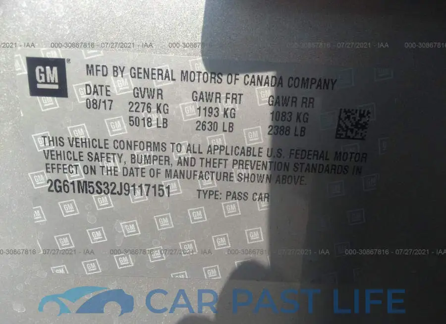 2G61M5S32J9117151# 9