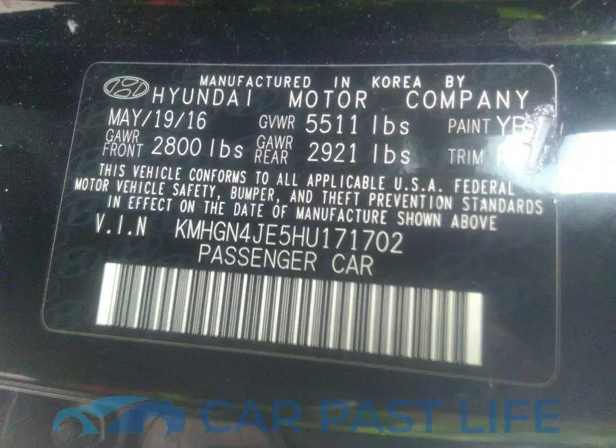 KMHGN4JE5HU171702# 9